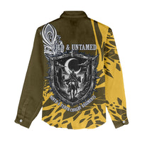 Buffalo Soldiers 9th And 10th Cavalry Regiments Women Casual Shirt Wild And Untamed Vintage Western Horseshoe Graphic Art