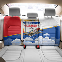 Personalized Tuskegee Airmen Back Car Seat Cover Expect To Win P-51 Mustang Patriotic Aviation Art