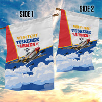 Personalized Tuskegee Airmen Garden Flag Expect To Win P-51 Mustang Patriotic Aviation Art