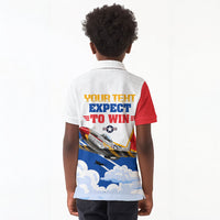 Personalized Tuskegee Airmen Kid Polo Shirt Expect To Win P-51 Mustang Patriotic Aviation Art