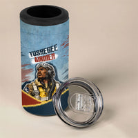 Personalized Tuskegee Airmen 4 in 1 Can Cooler Tumbler Believe In Yourself Vintage WWII Military Aviation Art