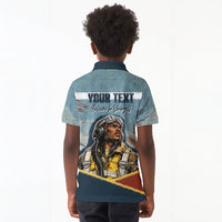 Personalized Tuskegee Airmen Kid Polo Shirt Believe In Yourself Vintage WWII Military Aviation Art