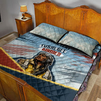 Personalized Tuskegee Airmen Quilt Bed Set Believe In Yourself Vintage WWII Military Aviation Art