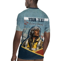 Personalized Tuskegee Airmen Rugby Jersey Believe In Yourself Vintage WWII Military Aviation Art