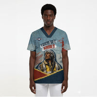 Personalized Tuskegee Airmen Scrub Top Believe In Yourself Vintage WWII Military Aviation Art