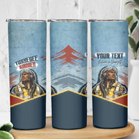 Personalized Tuskegee Airmen Skinny Tumbler Believe In Yourself Vintage WWII Military Aviation Art