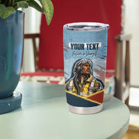 Personalized Tuskegee Airmen Tumbler Cup Believe In Yourself Vintage WWII Military Aviation Art