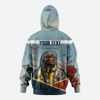 Personalized Tuskegee Airmen Zip Hoodie Believe In Yourself Vintage WWII Military Aviation Art