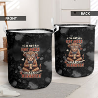 Hot Mess Highland Cow Laundry Basket Funny Cute Coffee Lover - Im A Spicy Disaster