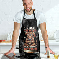 Hot Mess Highland Cow Apron Funny Cute Coffee Lover - Im A Spicy Disaster