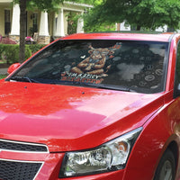 Hot Mess Highland Cow Auto Sun Shade Funny Cute Coffee Lover - Im A Spicy Disaster