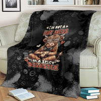 Hot Mess Highland Cow Blanket Funny Cute Coffee Lover - Im A Spicy Disaster