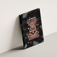 Hot Mess Highland Cow Canvas Wall Art Funny Cute Coffee Lover - Im A Spicy Disaster