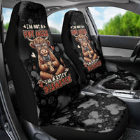 Hot Mess Highland Cow Car Seat Cover Funny Cute Coffee Lover - Im A Spicy Disaster