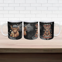 Hot Mess Highland Cow Ceramic Mug Funny Cute Coffee Lover - Im A Spicy Disaster