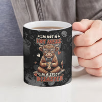 Hot Mess Highland Cow Ceramic Mug Funny Cute Coffee Lover - Im A Spicy Disaster
