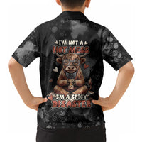 Hot Mess Highland Cow Hawaiian Shirt Funny Cute Coffee Lover - Im A Spicy Disaster