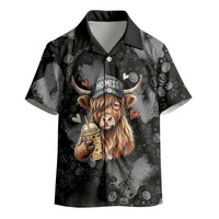 Hot Mess Highland Cow Kid Hawaiian Shirt Funny Cute Coffee Lover - Im A Spicy Disaster