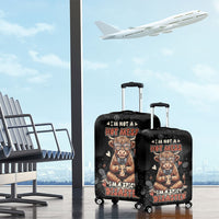 Hot Mess Highland Cow Luggage Cover Funny Cute Coffee Lover - Im A Spicy Disaster