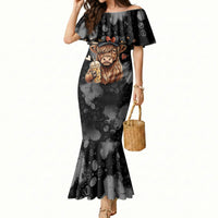 Hot Mess Highland Cow Mermaid Dress Funny Cute Coffee Lover - Im A Spicy Disaster