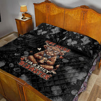 Hot Mess Highland Cow Quilt Bed Set Funny Cute Coffee Lover - Im A Spicy Disaster