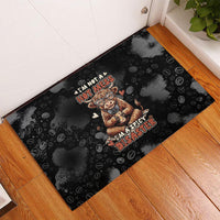 Hot Mess Highland Cow Rubber Doormat Funny Cute Coffee Lover - Im A Spicy Disaster