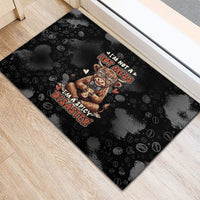 Hot Mess Highland Cow Rubber Doormat Funny Cute Coffee Lover - Im A Spicy Disaster