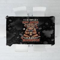 Hot Mess Highland Cow Tablecloth Funny Cute Coffee Lover - Im A Spicy Disaster