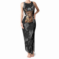 Hot Mess Highland Cow Tank Maxi Dress Funny Cute Coffee Lover - Im A Spicy Disaster
