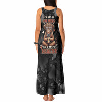 Hot Mess Highland Cow Tank Maxi Dress Funny Cute Coffee Lover - Im A Spicy Disaster