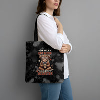 Hot Mess Highland Cow Tote Bag Funny Cute Coffee Lover - Im A Spicy Disaster