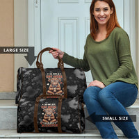 Hot Mess Highland Cow Travel Bag Funny Cute Coffee Lover - Im A Spicy Disaster