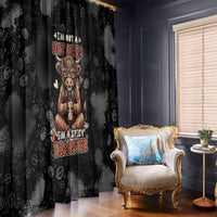 Hot Mess Highland Cow Window Curtain Funny Cute Coffee Lover - Im A Spicy Disaster