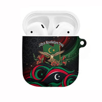 Libya Revolution Day AirPods Case Flying Eagle Libyan Coat Of Arms Map - Land Of Resilience And Pride