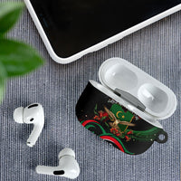 Libya Revolution Day AirPods Case Flying Eagle Libyan Coat Of Arms Map - Land Of Resilience And Pride