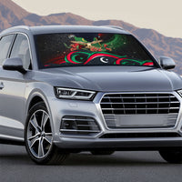 Libya Revolution Day Auto Sun Shade Flying Eagle Libyan Coat Of Arms Map - Land Of Resilience And Pride