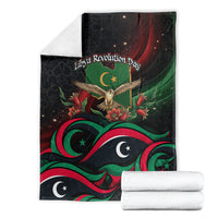 Libya Revolution Day Blanket Flying Eagle Libyan Coat Of Arms Map - Land Of Resilience And Pride