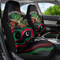 Libya Revolution Day Car Seat Cover Flying Eagle Libyan Coat Of Arms Map - Land Of Resilience And Pride
