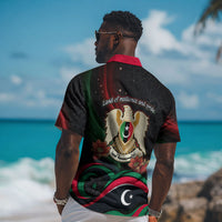 Libya Revolution Day Hawaiian Shirt Flying Eagle Libyan Coat Of Arms Map - Land Of Resilience And Pride