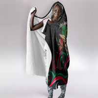 Libya Revolution Day Hooded Blanket Flying Eagle Libyan Coat Of Arms Map - Land Of Resilience And Pride