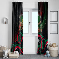 Libya Revolution Day Window Curtain Flying Eagle Libyan Coat Of Arms Map - Land Of Resilience And Pride