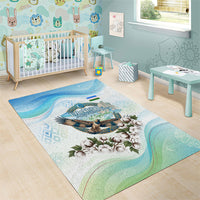 Uzbekistan Independence Day Area Rug Honor The Legacy Flying Eagle Plants National Emblem