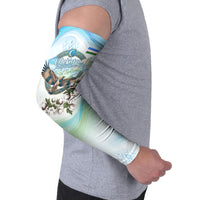 Uzbekistan Independence Day Arm Sleeves Honor The Legacy Flying Eagle Plants National Emblem