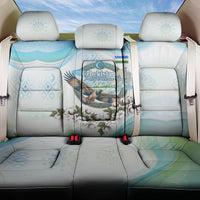 Uzbekistan Independence Day Back Car Seat Cover Honor The Legacy Flying Eagle Plants National Emblem
