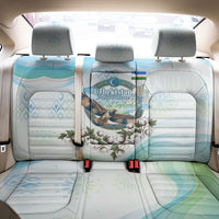 Uzbekistan Independence Day Back Car Seat Cover Honor The Legacy Flying Eagle Plants National Emblem