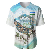 Uzbekistan Independence Day Baseball Jersey Honor The Legacy Flying Eagle Plants National Emblem