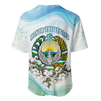 Uzbekistan Independence Day Baseball Jersey Honor The Legacy Flying Eagle Plants National Emblem