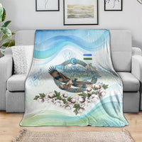 Uzbekistan Independence Day Blanket Honor The Legacy Flying Eagle Plants National Emblem