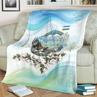 Uzbekistan Independence Day Blanket Honor The Legacy Flying Eagle Plants National Emblem