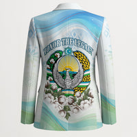 Uzbekistan Independence Day Blazer Honor The Legacy Flying Eagle Plants National Emblem